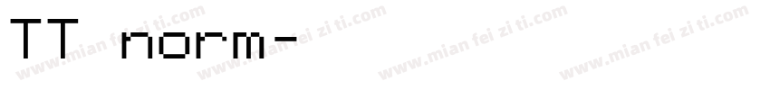 TT norm字体转换